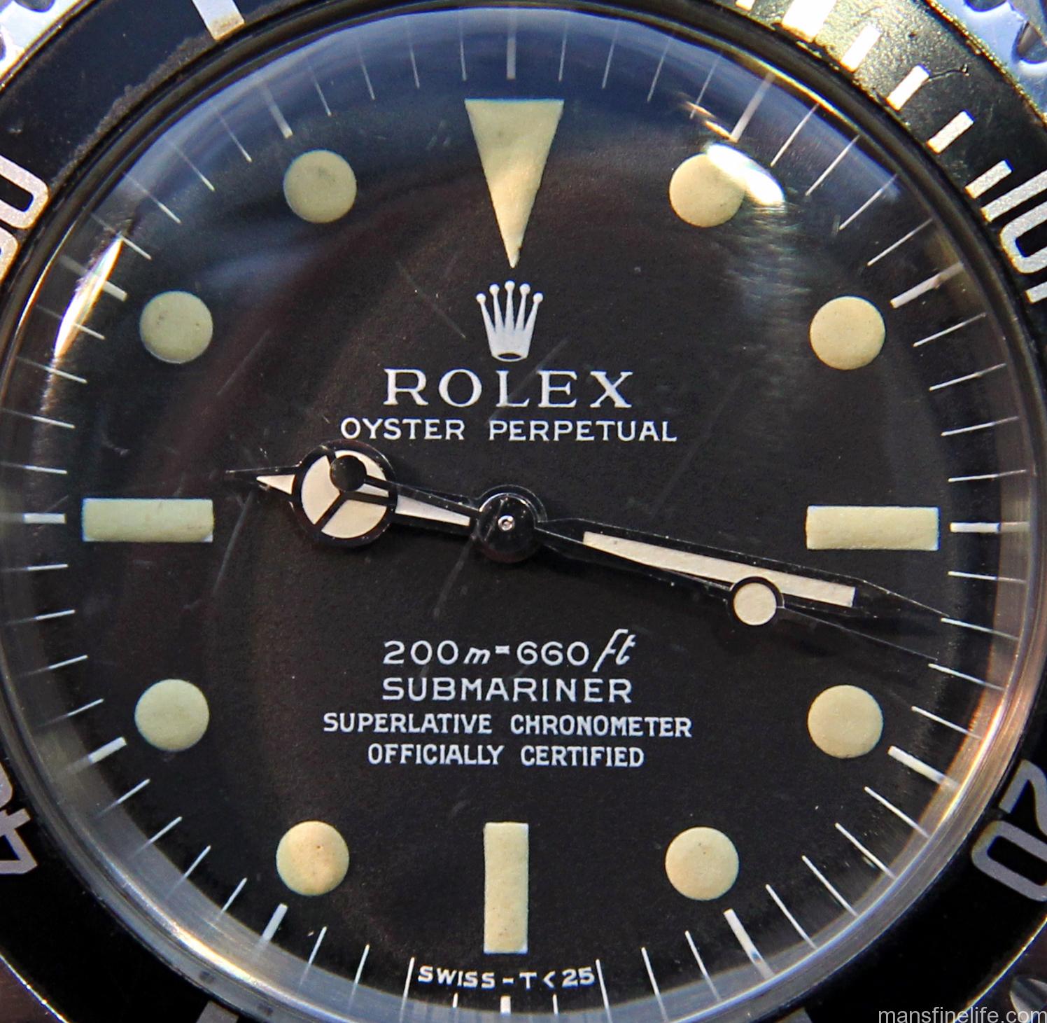 Rolex submariner hot sale dial variations