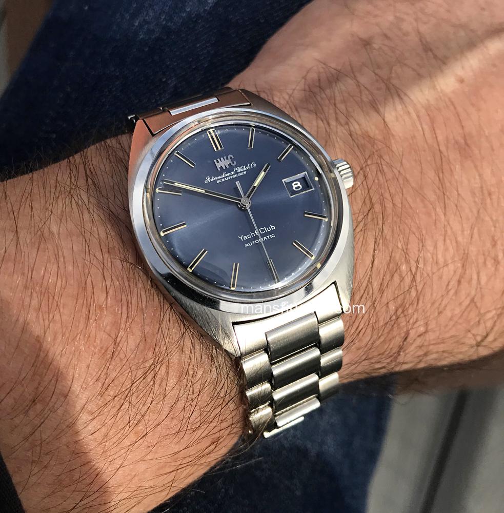 tomvox1’s Watches for Sale — Vintage 1970s IWC Yacht Club Blue Dial B&P ...